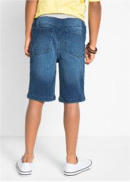 Bermuda in felpa effetto jeans, bonprix