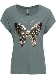 Maglia con paillettes, bonprix