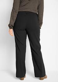 Pantaloni elasticizzati in bengalina con cinta comoda straight, bpc bonprix collection