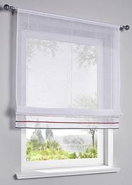 Tenda a pacchetto corta, trasparente, ricamata, con occhielli, per cucina, soggiorno, camera da letto, 80 x 140 cm (bianco) | Leroy Merlin