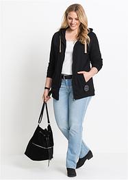 Felpa lunga con zip, John Baner JEANSWEAR