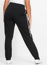 Pantaloni da jogging con bande a contrasto, bonprix