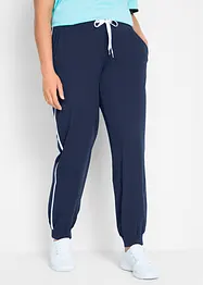 Pantaloni da jogging con bande a contrasto, bonprix