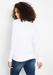 Maglione in filato fine con scollo a V, bonprix