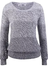 Maglione a maniche lunghe con scollo rotondo e colori sfumati, bonprix