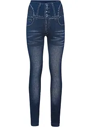 Leggings effetto jeans senza cuciture con effetto modellante forte, bonprix