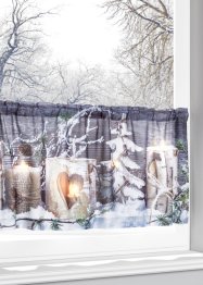 Tenda a vetro LED con stampa invernale, bpc living bonprix collection