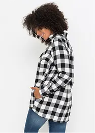 Camicia lunga in flanella, bonprix