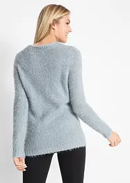 Maglione natalizio con renna di paillettes, bonprix
