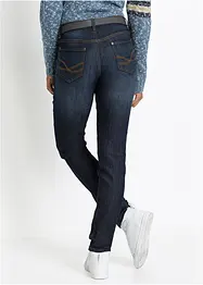 Mom jeans elasticizzati comfort, vita media, bonprix