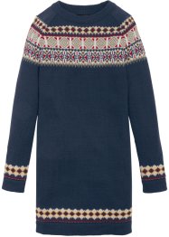 Abito in maglia con motivi norvegesi, bpc bonprix collection