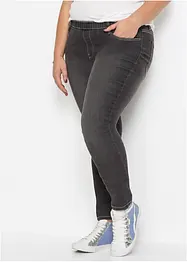 Jeans skinny con cinta comoda, vita media, bonprix