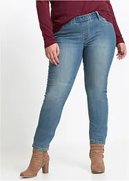 Jeans skinny con cinta comoda, vita media, bonprix