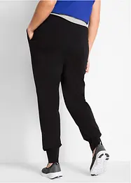 Pantaloni jogger con cotone e fascia a contrasto, bonprix