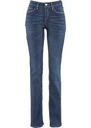 Jeans elasticizzati comfort straight, vita media, bonprix