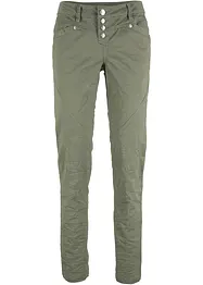 Pantaloni elasticizzati con effetto stropicciato, bonprix