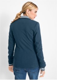 Blazer in jersey di cotone con dettagli a righe, bpc bonprix collection