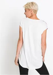 Maglia in puro cotone con fondo asimmetrico, bonprix