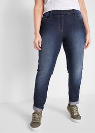 Jeggings di jeans con cinta comoda skinny, bpc bonprix collection