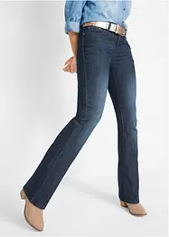 Jeans elasticizzati comfort bootcut, vita media, bonprix