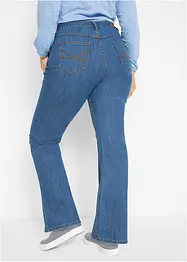 Jeans elasticizzati wide leg a vita alta, bonprix