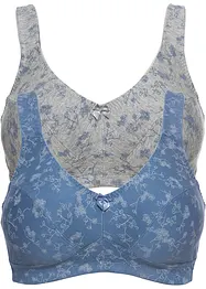 Reggiseno senza ferretto  con cotone biologico (pacco da 2), bonprix