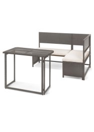 Panca ad angolo e tavolo (set 2 pezzi), bpc living bonprix collection
