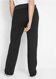 Pantaloni in maglina con cinta risvoltabile, straight, bonprix