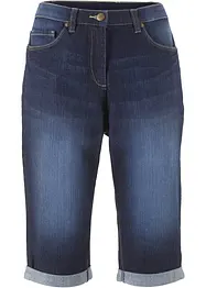 Bermuda in jeans elasticizzati con fondo arrotolato, bonprix