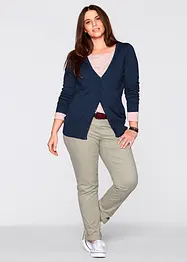 Cardigan basic in filato fine con bottoni, bonprix