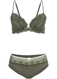 Reggiseno imbottito e panty (set 2 pezzi), bonprix