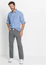 Pantaloni regular fit in puro cotone, straight, bonprix