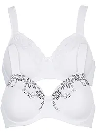 Reggiseno con ferretto e poliammide riciclata (pacco da 2), bonprix