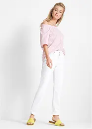 Mom jeans elasticizzati lunghi, bonprix