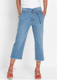 Culotte di jeans con cintura, RAINBOW