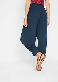 Pantaloni alla turca cropped con cinta comoda, bonprix