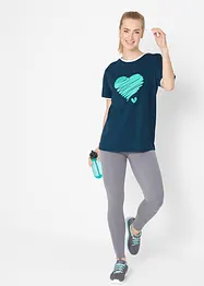 T-shirt lunga a maniche corte (pacco da 2), bonprix