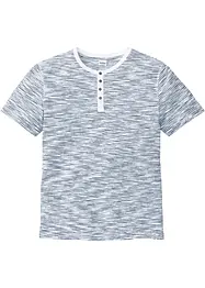 Maglia serafino a maniche corte in puro cotone, bonprix