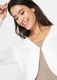 Cardigan corto con viscosa, bonprix