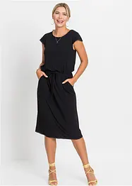 Abito midi in jersey di viscosa elasticizzata, bonprix