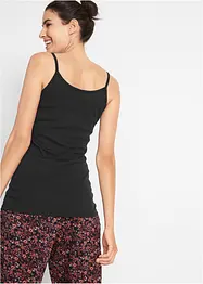 Top con spalline sottili in puro cotone (pacco da 3), bonprix