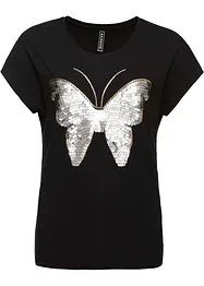 Maglia con paillettes, bonprix