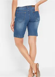 Bermuda in jeans straight, a vita media, bonprix