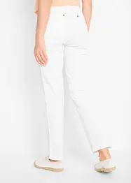 Pantaloni in cotone con elastico in vita e cinta comoda, straight, bonprix