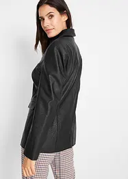 Blazer lungo in similpelle, bonprix