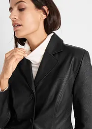 Blazer lungo in similpelle, bonprix