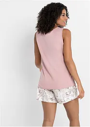 Pigiama estivo con pizzo raffinato, bonprix
