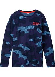 Maglia a maniche lunghe in fantasia camouflage, bpc bonprix collection