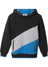 Felpa color block con cappuccio, bpc bonprix collection