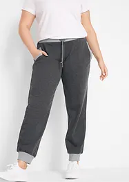 Pantaloni da jogging con elementi a contrasto materiale riciclato, bonprix